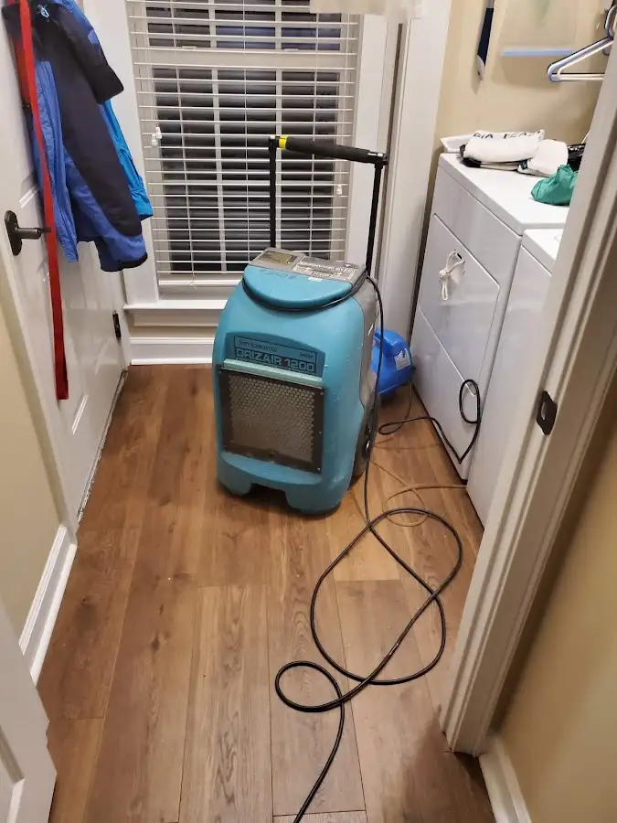 Commercial dehumidifier deployed for Flood Damage Cleanup in El Cerrito